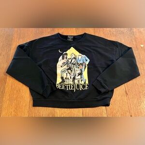 Beetlejuice Cropped Sweater